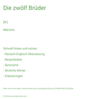 Die zwölf Brüder