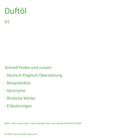 Duftöl