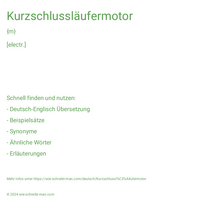 Kurzschlussläufermotor