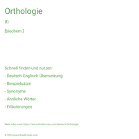 Orthologie