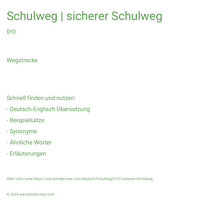 Schulweg | sicherer Schulweg