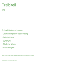 Treibkeil