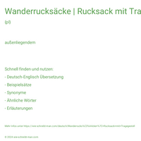 Wanderrucksäcke | Rucksack mit Tragegestell