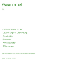 Waschmittel