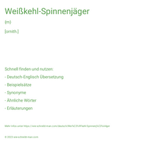 Weißkehl-Spinnenjäger