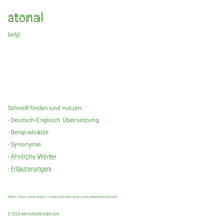 atonal