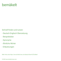 bemäkelt