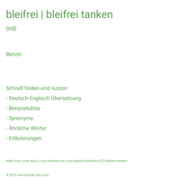 bleifrei | bleifrei tanken