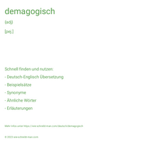 demagogisch