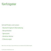 fünfzigster