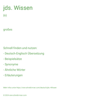 jds. Wissen