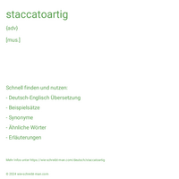 staccatoartig