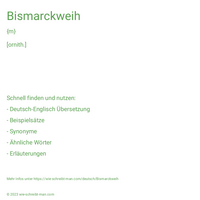 Bismarckweih