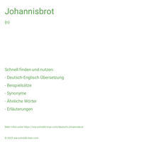 Johannisbrot