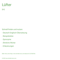 Lüfter