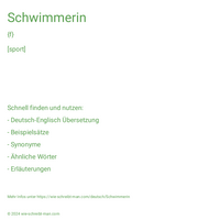 Schwimmerin