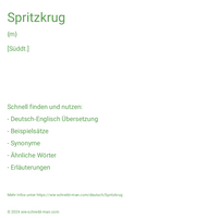 Spritzkrug