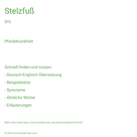 Stelzfuß