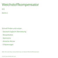 Weichstoffkompensator