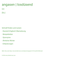 angasen | losdüsend