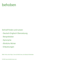 behoben