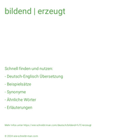 bildend | erzeugt