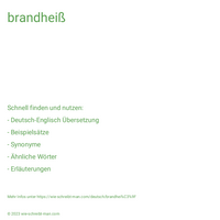 brandheiß