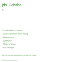 jds. Gehabe