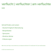 verflucht | verfluchter | am verfluchtesten