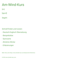 Am-Wind-Kurs