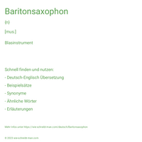 Baritonsaxophon