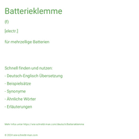 Batterieklemme