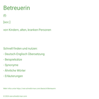 Betreuerin