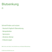 Blutsenkung