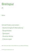 Breitspur