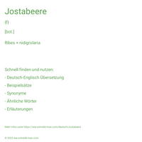 Jostabeere