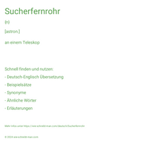 Sucherfernrohr