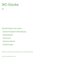 WC-Glocke