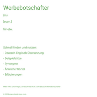 Werbebotschafter