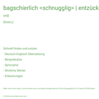 bagschierlich <schnugglig> | entzückend