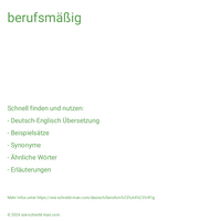 berufsmäßig