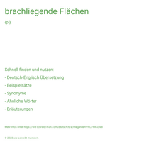 brachliegende Flächen