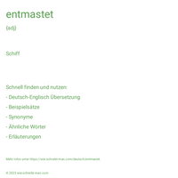 entmastet