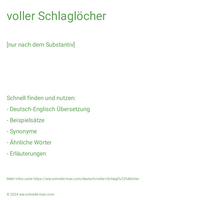 voller Schlaglöcher