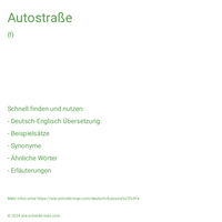 Autostraße