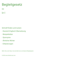 Begleitgesetz