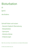 Bioturbation