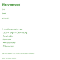 Birnenmost