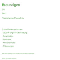 Braunalgen