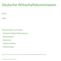 Deutsche Wirtschaftskommission